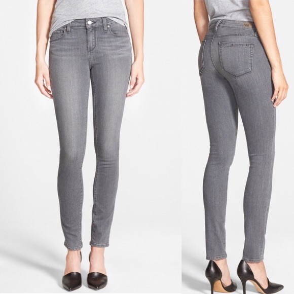 PAIGE Denim - Paige Skyline Skinny Gray Stretch Jeans size 24